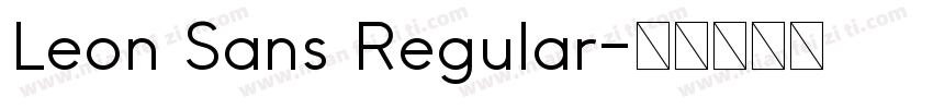Leon Sans Regular字体转换